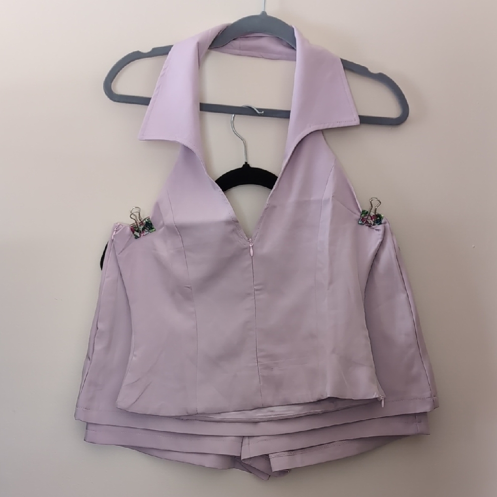 Lavender Halter Top and Shorts Set - NWOT
